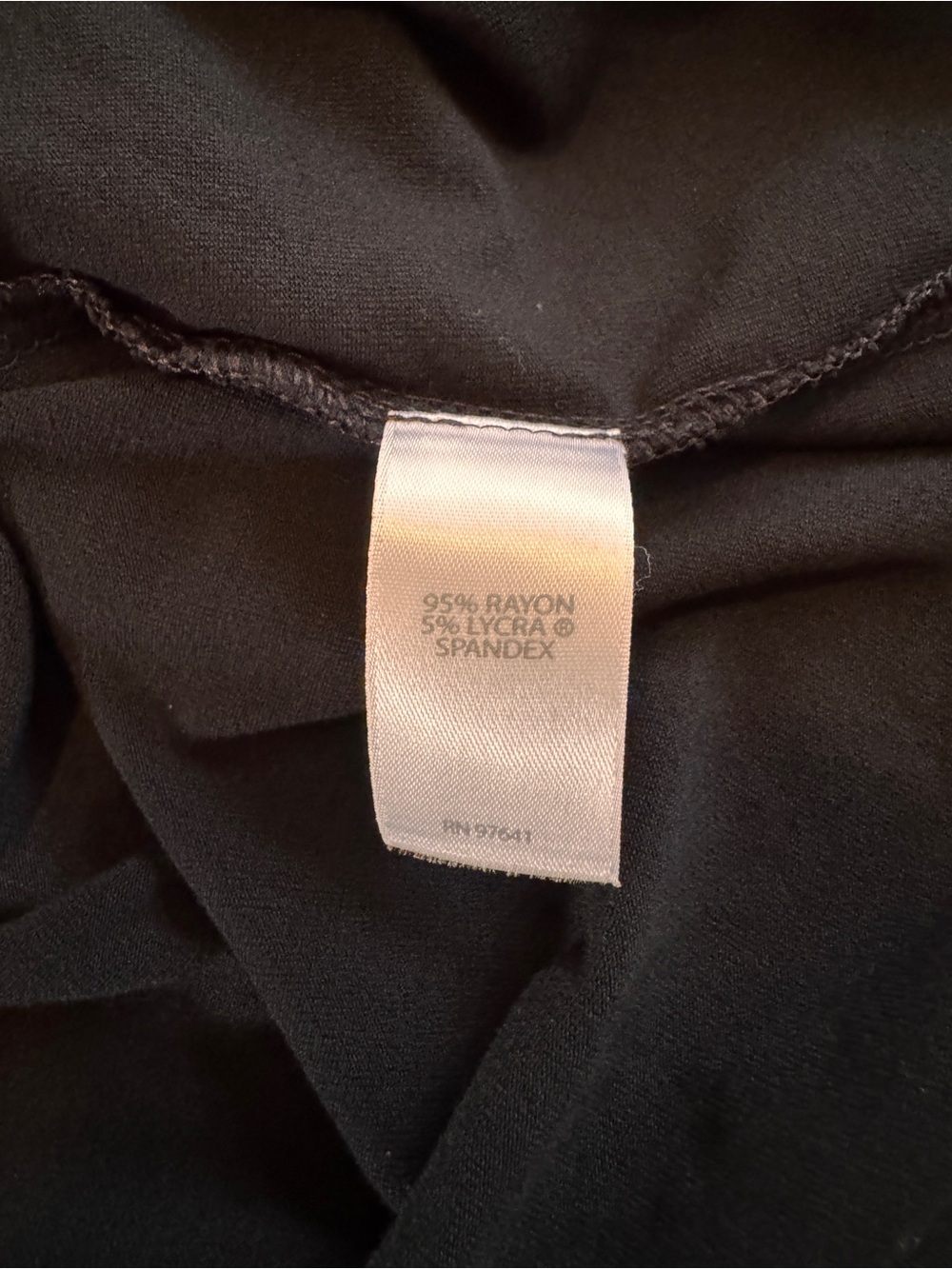 J Jill Jersey Knit Short Sleeve Black Dress with Gathered Waist Like New Sz XL - Picture 4 of 7